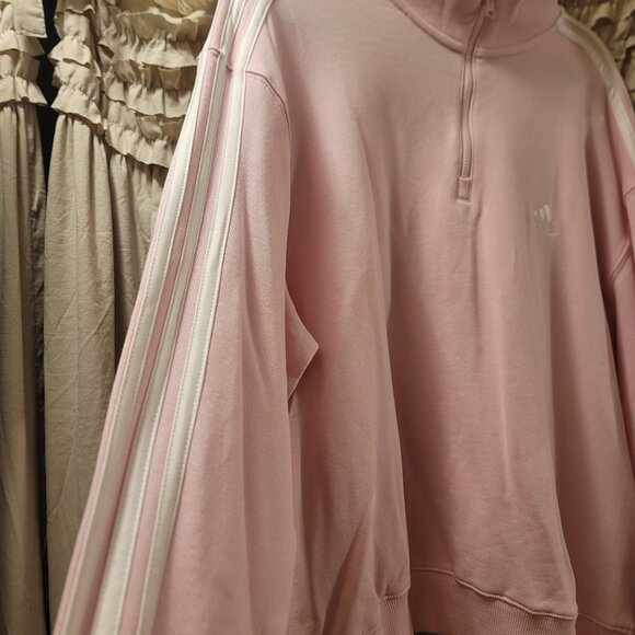 ADIDAS pink quarter zip crewneck sweater - Picture 3 of 7